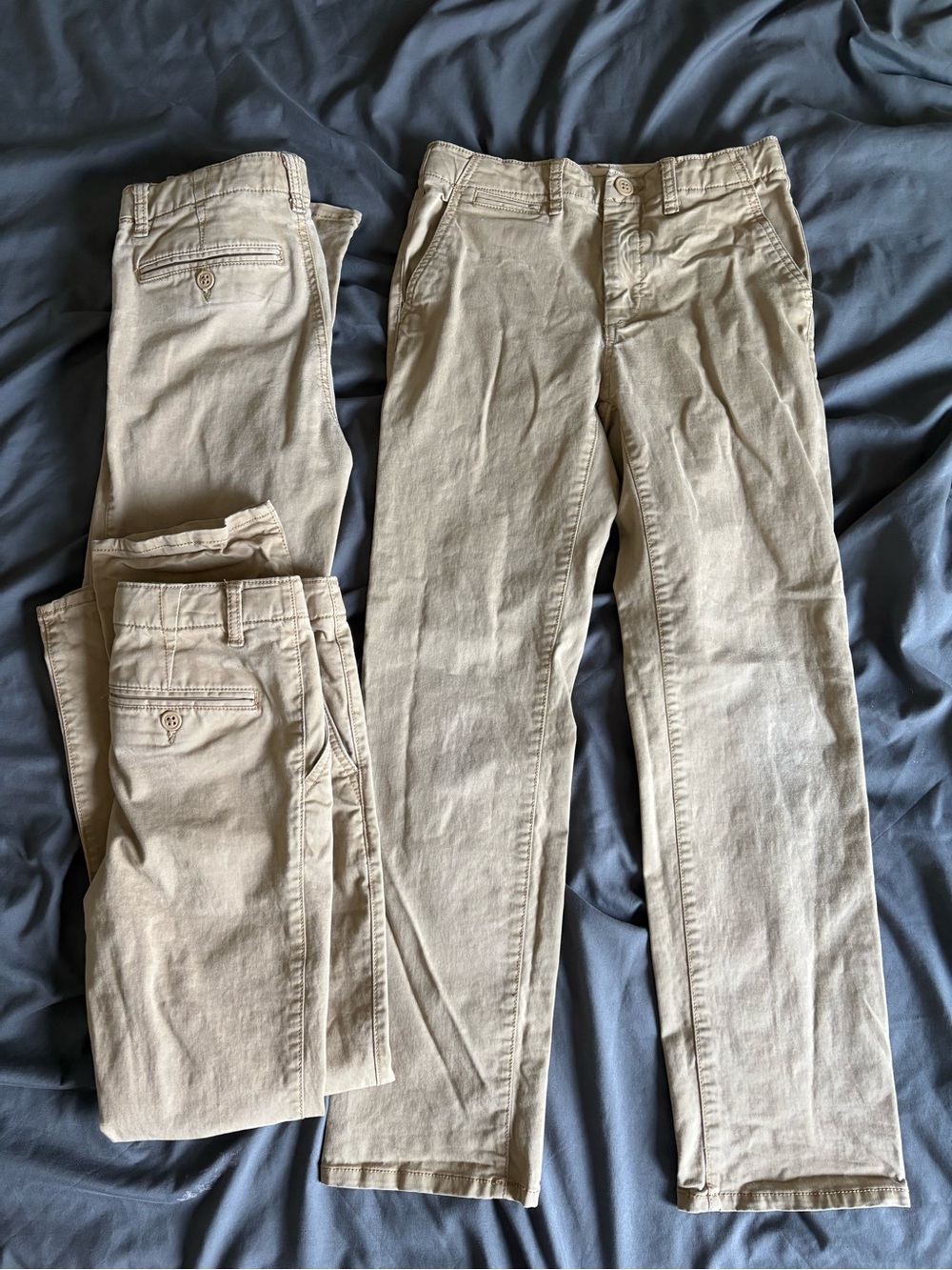 GAP ADJUSTABLE KHAKI PANTS x3  size 10